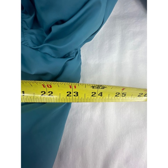 Columbia Omni Heat Long Puffer Jacket Teal Hooded Full Zip Women's Size L - Picture 9 of 10